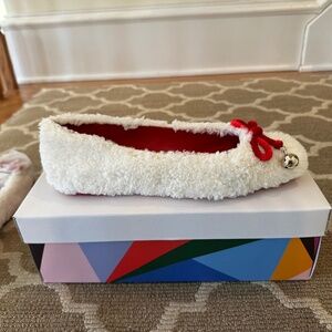 KATY PERRY FLAT off white true red size 8.5